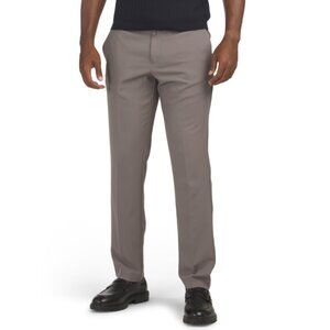 PERRY ELLIS PORTFOLIO Smoked Pearl Slim Washable Dress Pants